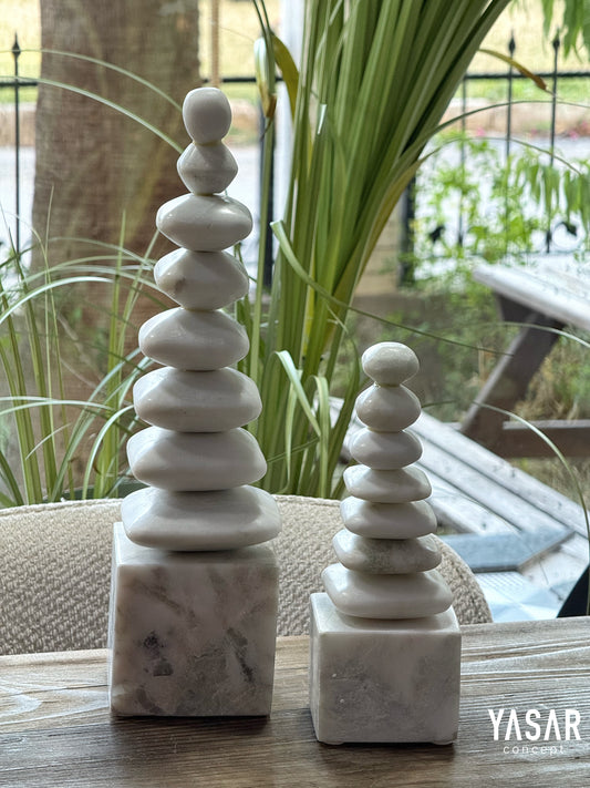 Marlux Mermer Tower Obje Set