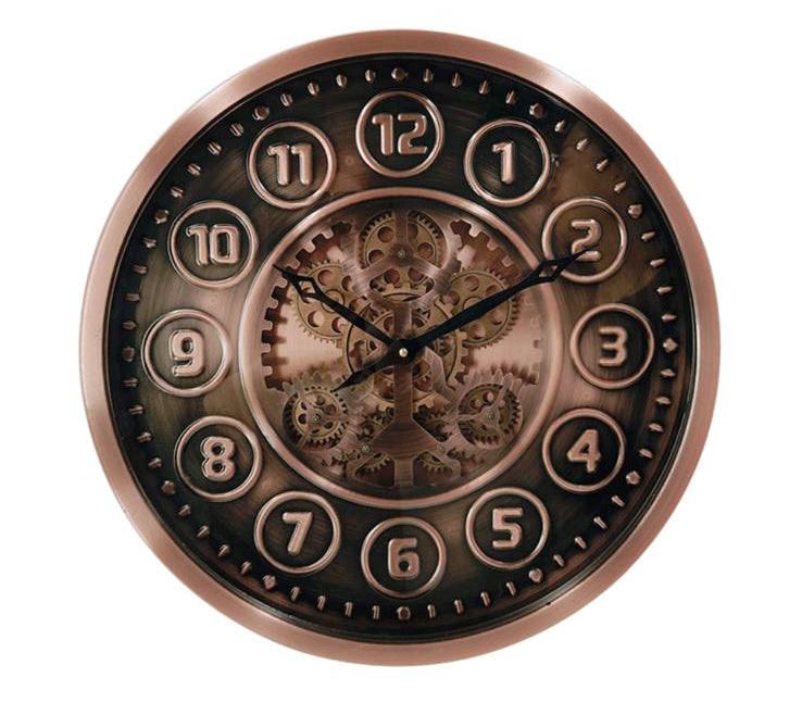 Horologe Metal Çarklı Duvar Saati 46 Cm