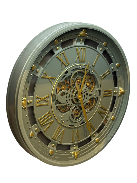 Cogmira Metal Çarklı Duvar Saati 66 Cm
