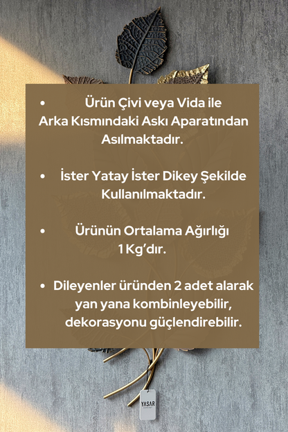 Zerafolia Metal Duvar Panosu Sütlü Kahve Antrasit 48x90 Cm