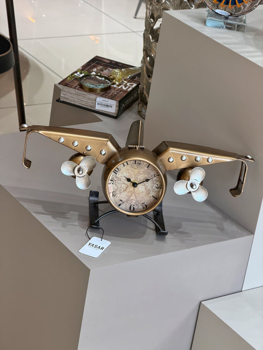 Choptera Metal Dekoratif Helikopter Saat Detaylı