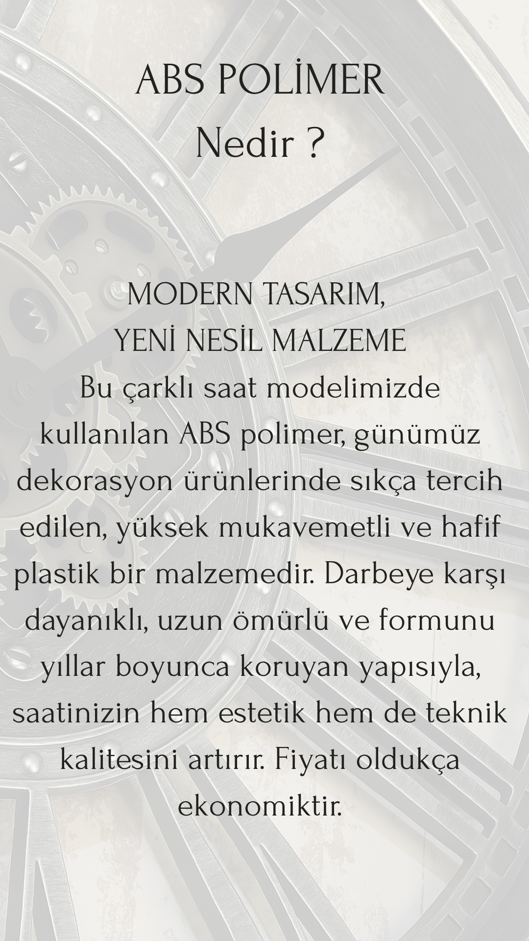 Glovira Çarklı Duvar Saati 35 Cm