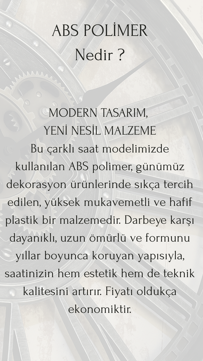 Glovira Çarklı Duvar Saati 35 Cm