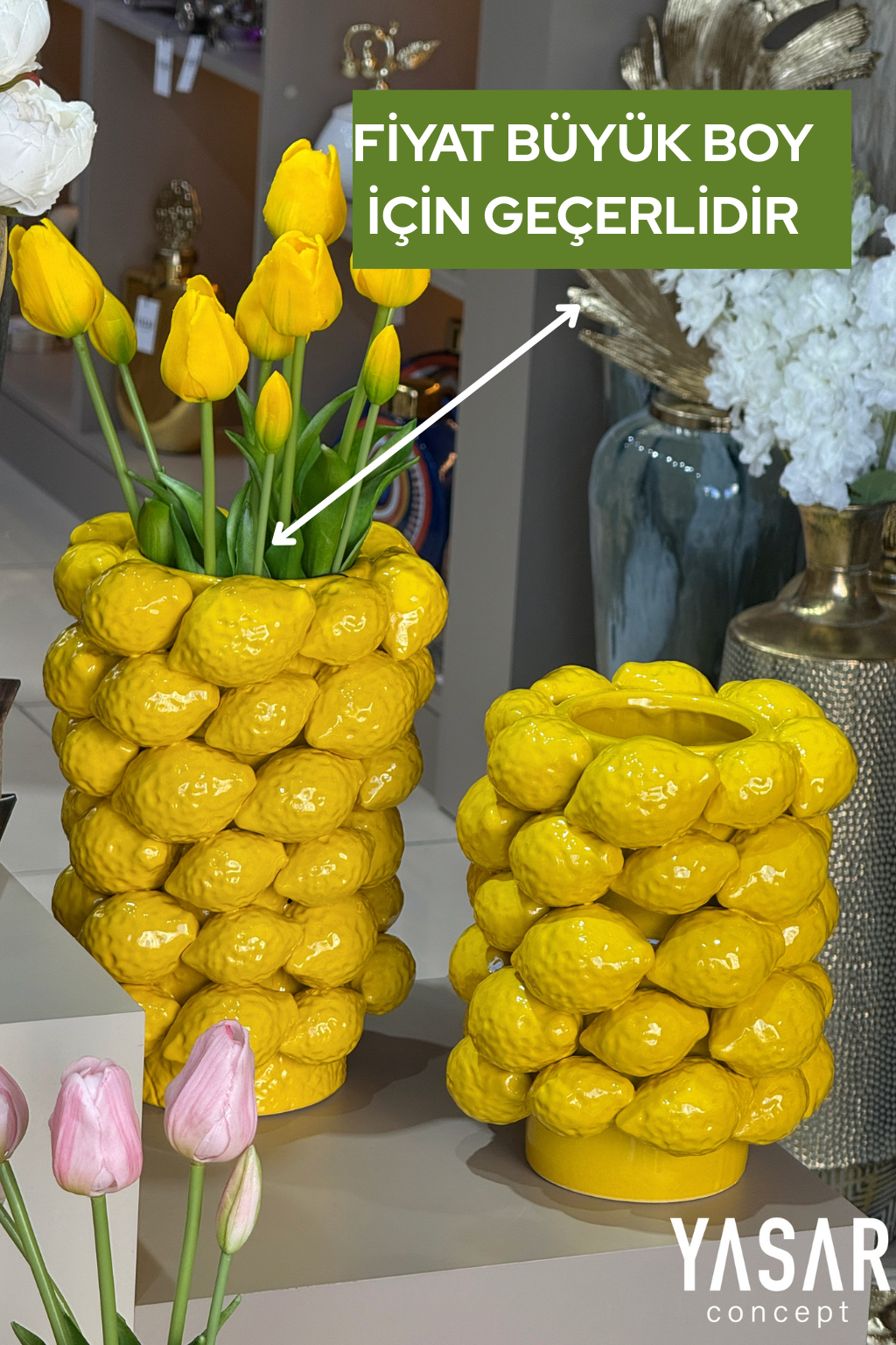 Limoncello Vazo Büyük Boy