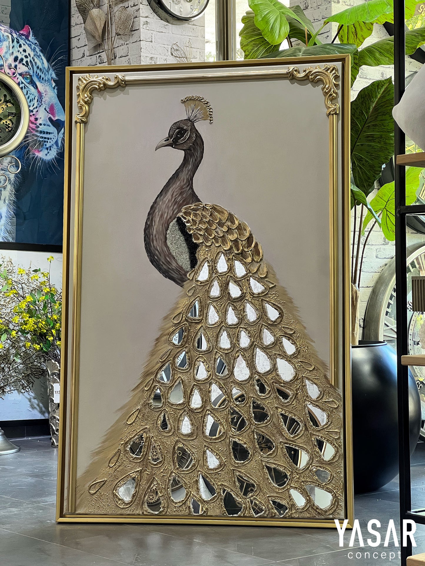 Luminous Peacock El Yapımı Tablo