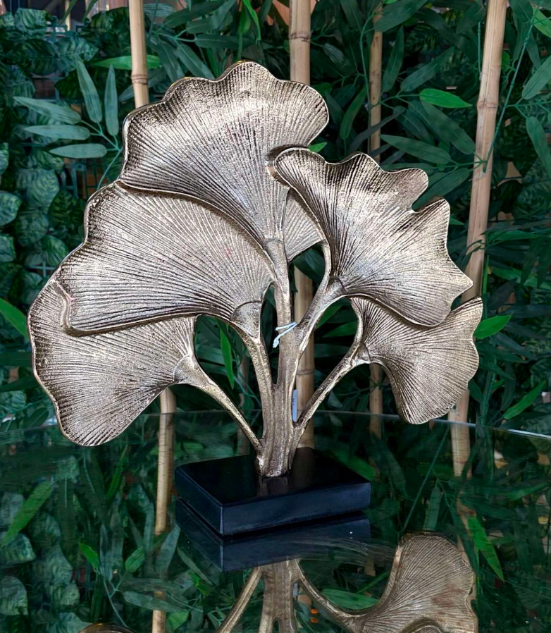 Botanica Metal Ginkgo Obje Gold
