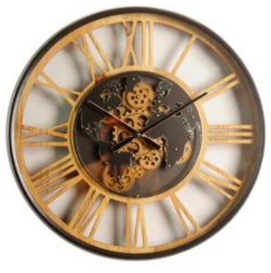 Boisdore Metal Çarklı Duvar Saati 60 Cm