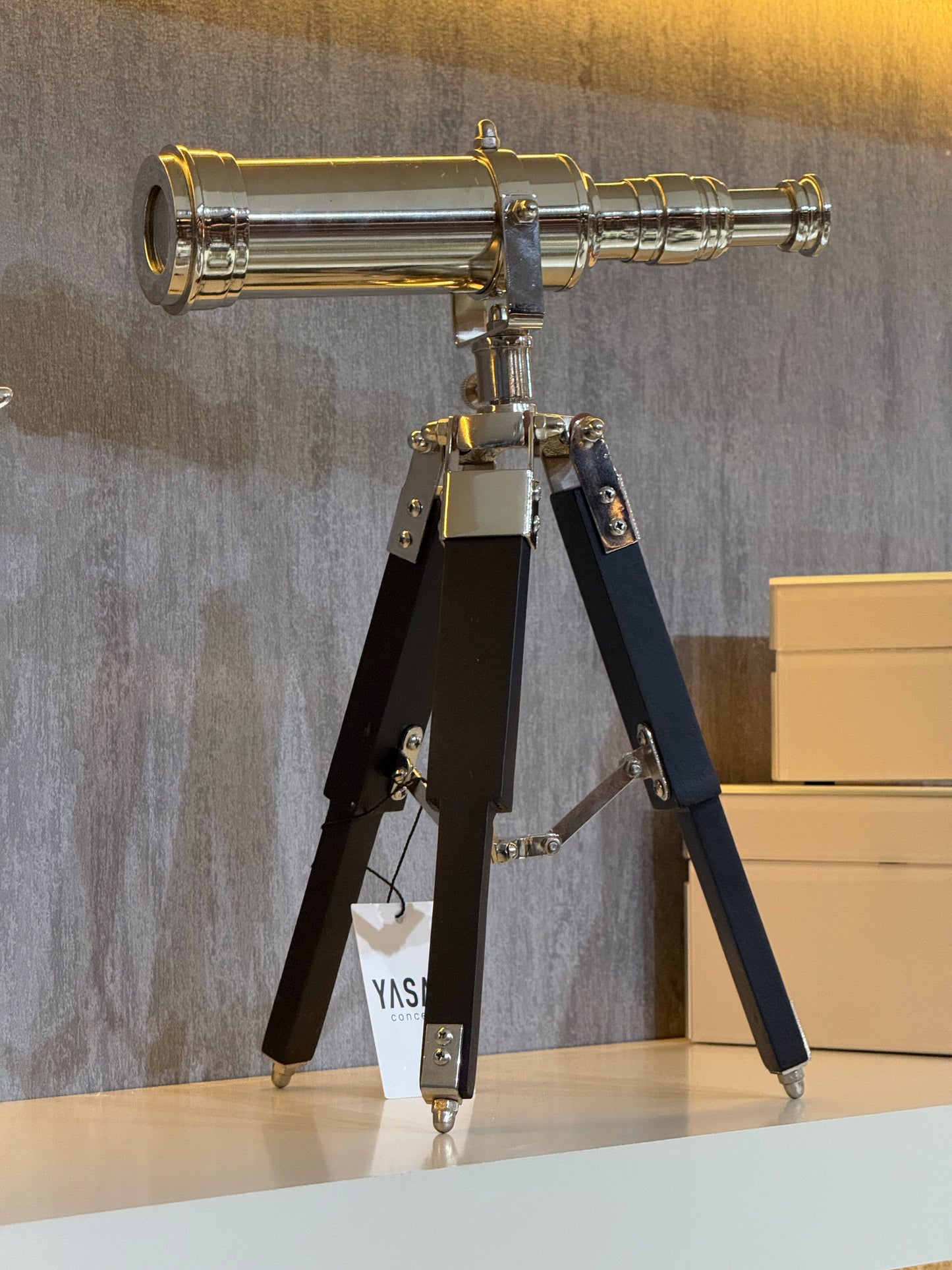 Exploza Dekoratif Dürbün Gümüş 36 Cm