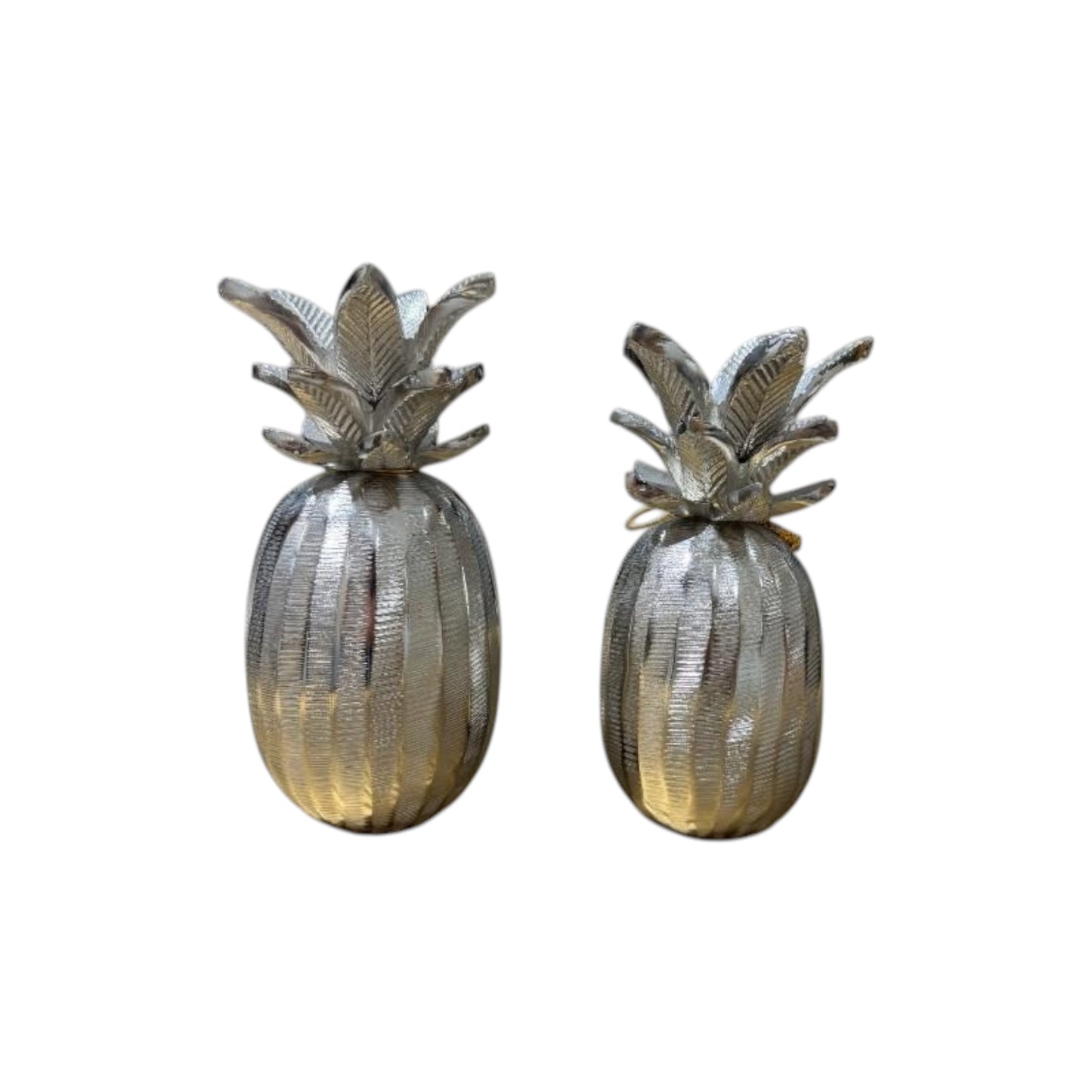 Tropica Metal Ananas Dekor Set Gümüş
