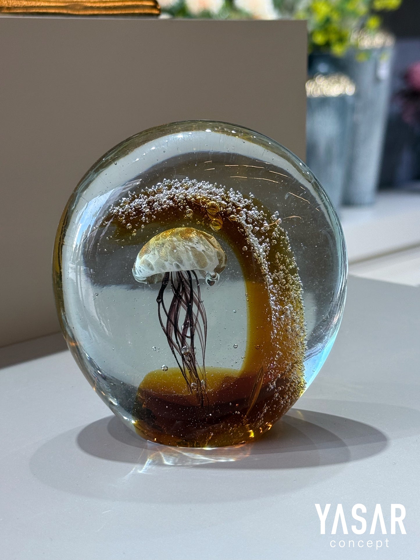 Aqualis Cam Deniz Anası Amber 12x12 Cm