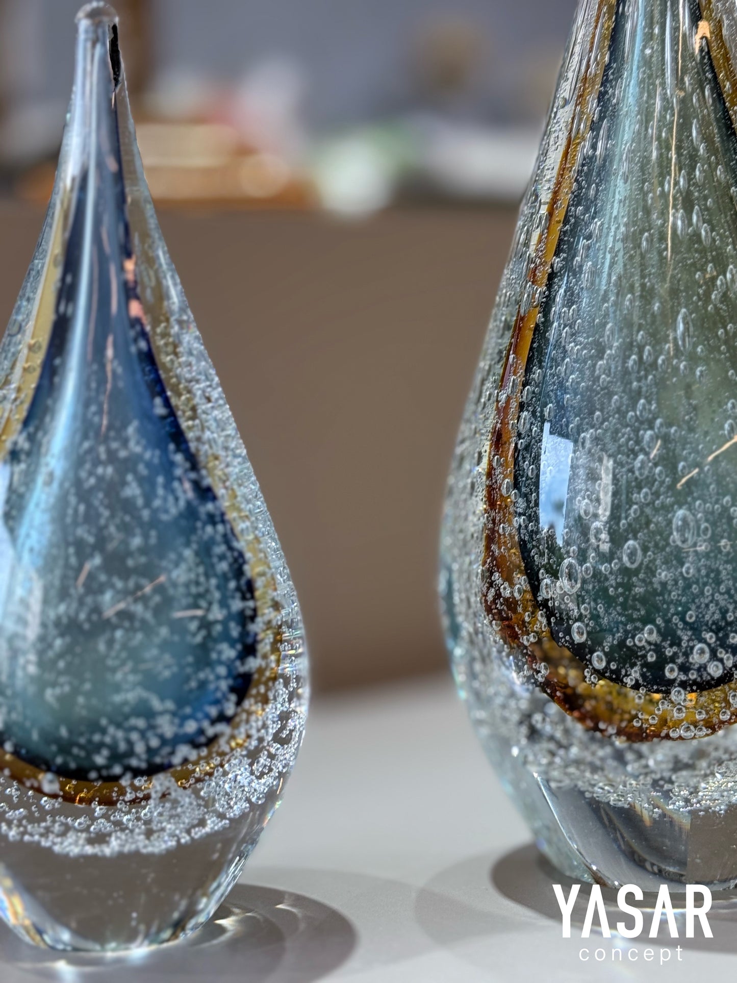 Gelara Dekoratif Cam Soyut Obje