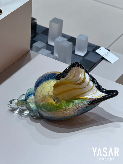 Marissa Dekoratif Cam Deniz Kabuğu 12x23 Cm