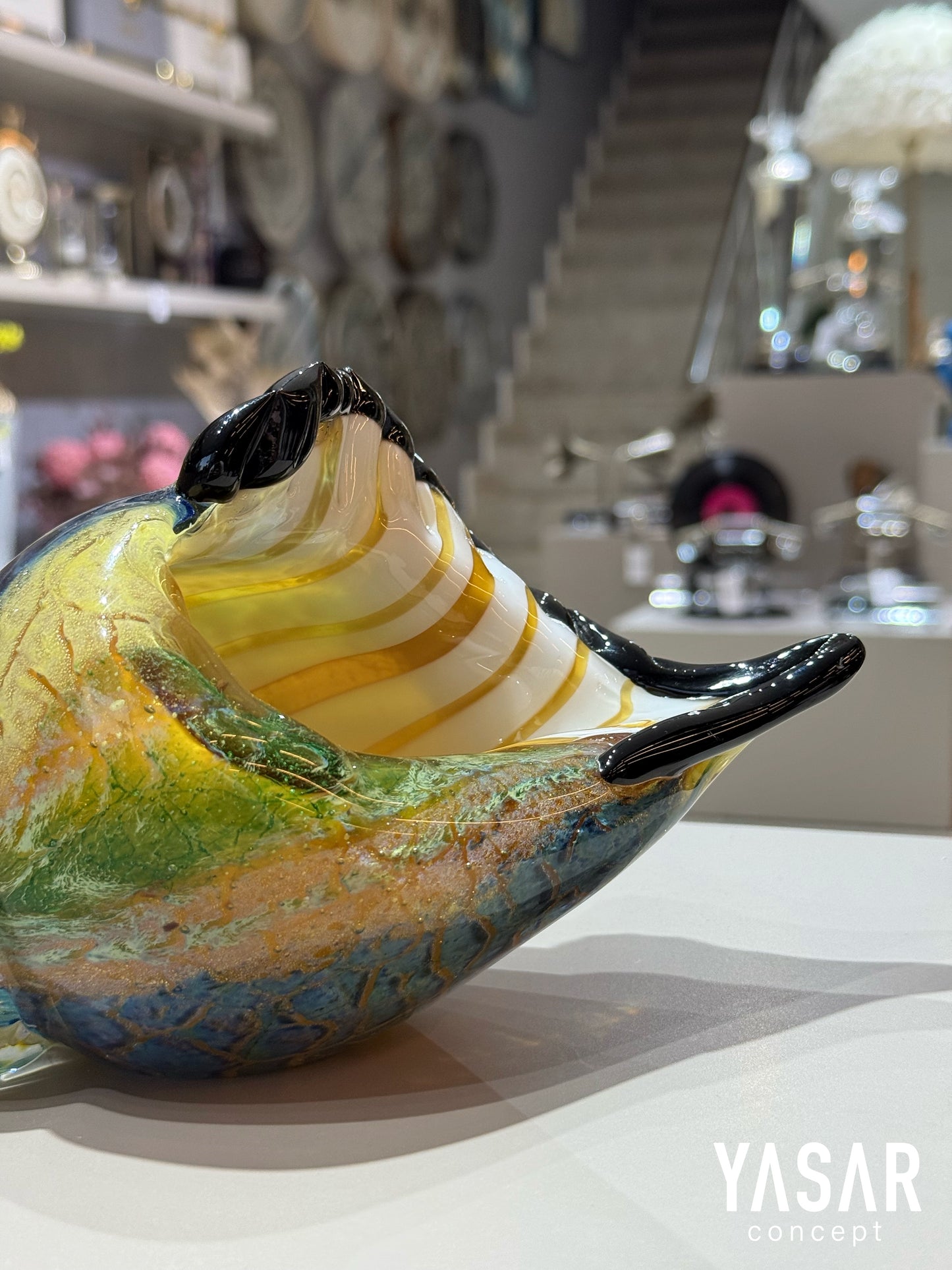 Marissa Dekoratif Cam Deniz Kabuğu 12x23 Cm