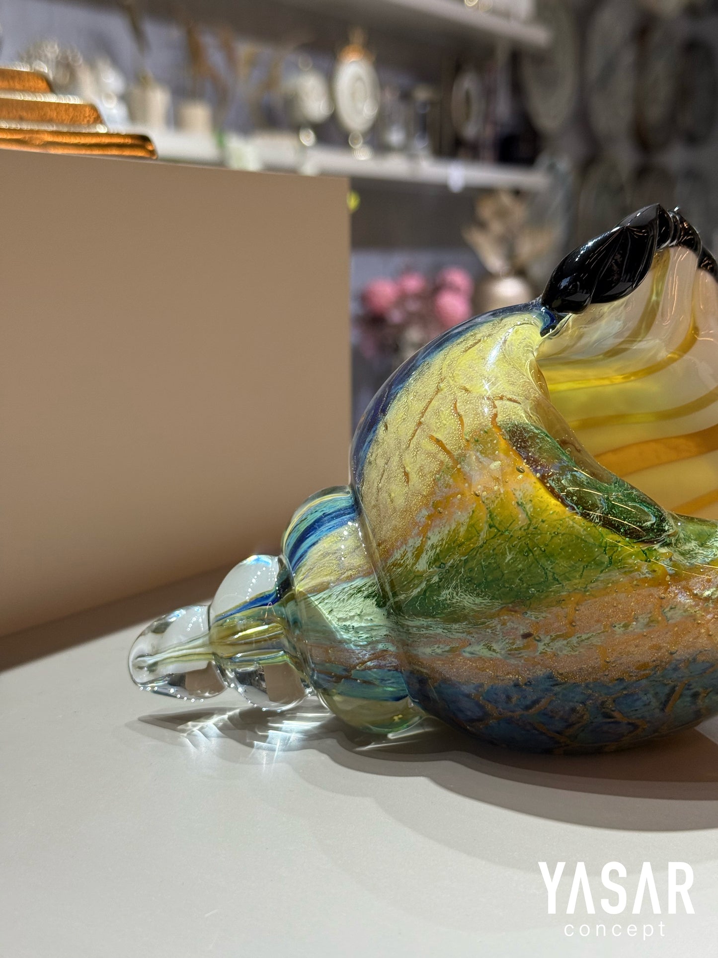 Marissa Dekoratif Cam Deniz Kabuğu 12x23 Cm