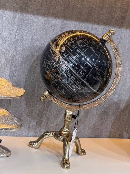 Globeo Metal Dünya Küre Gold 16x31 Cm