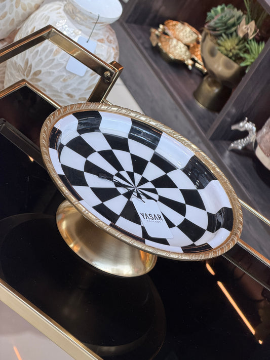 Monaco Metal Dekoratif Tabak