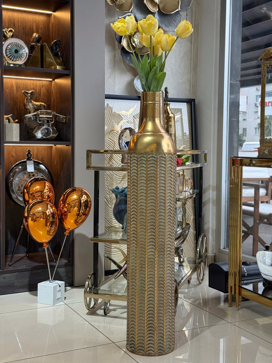 Bravora Metal Yer Vazosu 110 Cm