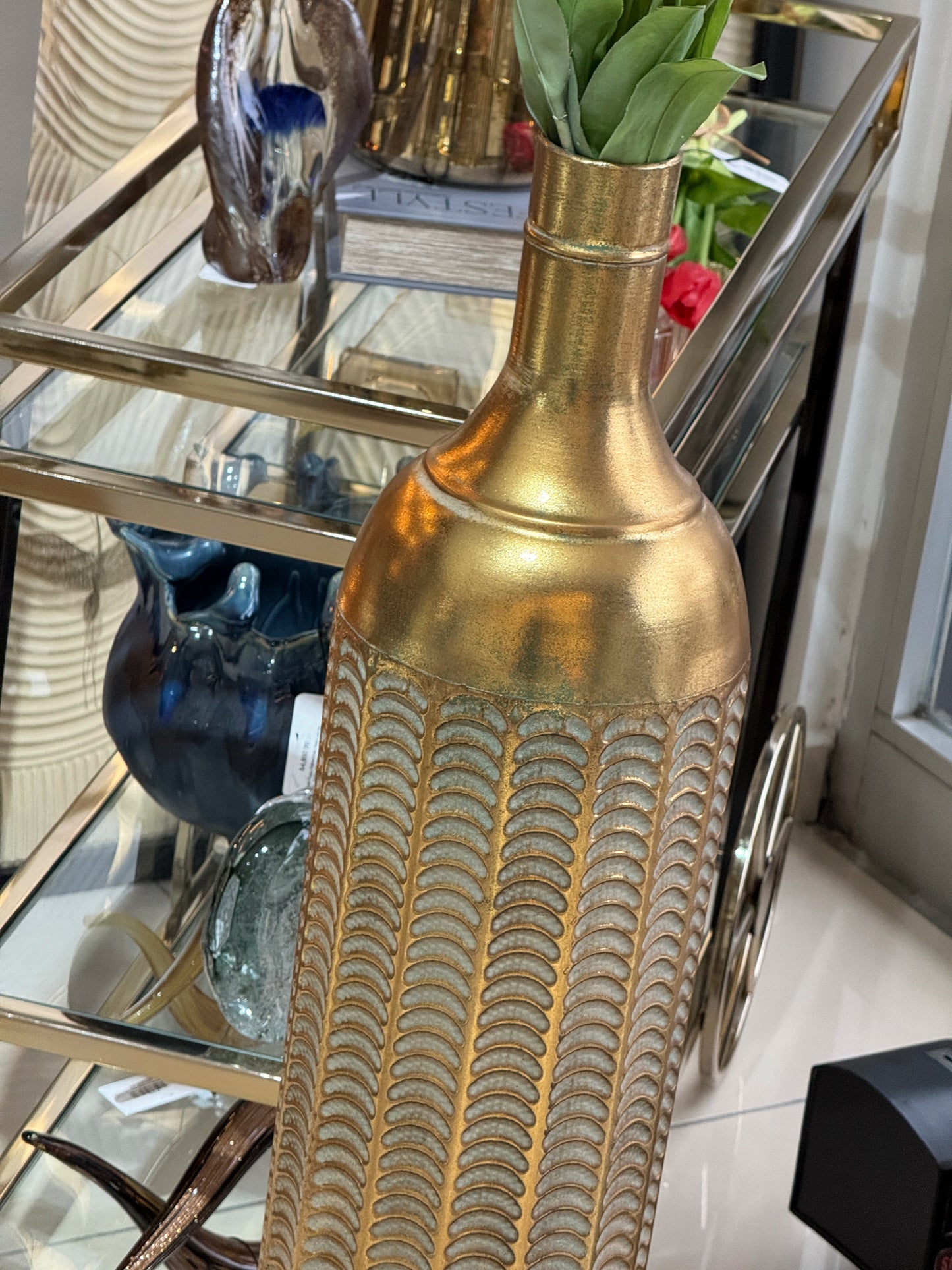 Bravora Metal Yer Vazosu 110 Cm
