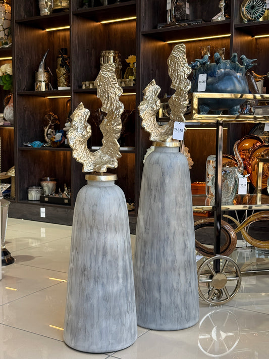 Monolithe Cam Yer Vazosu Set