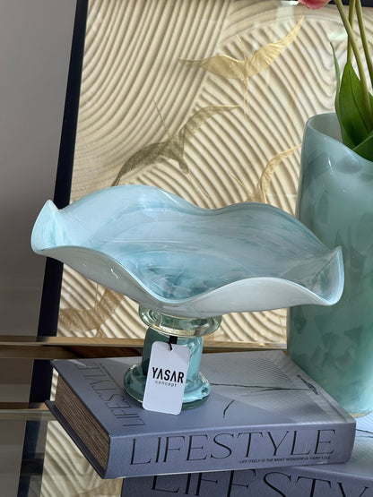 Serena Ayaklı Dekoratif Cam Tabak