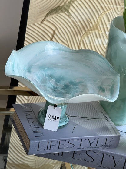 Serena Ayaklı Dekoratif Cam Tabak