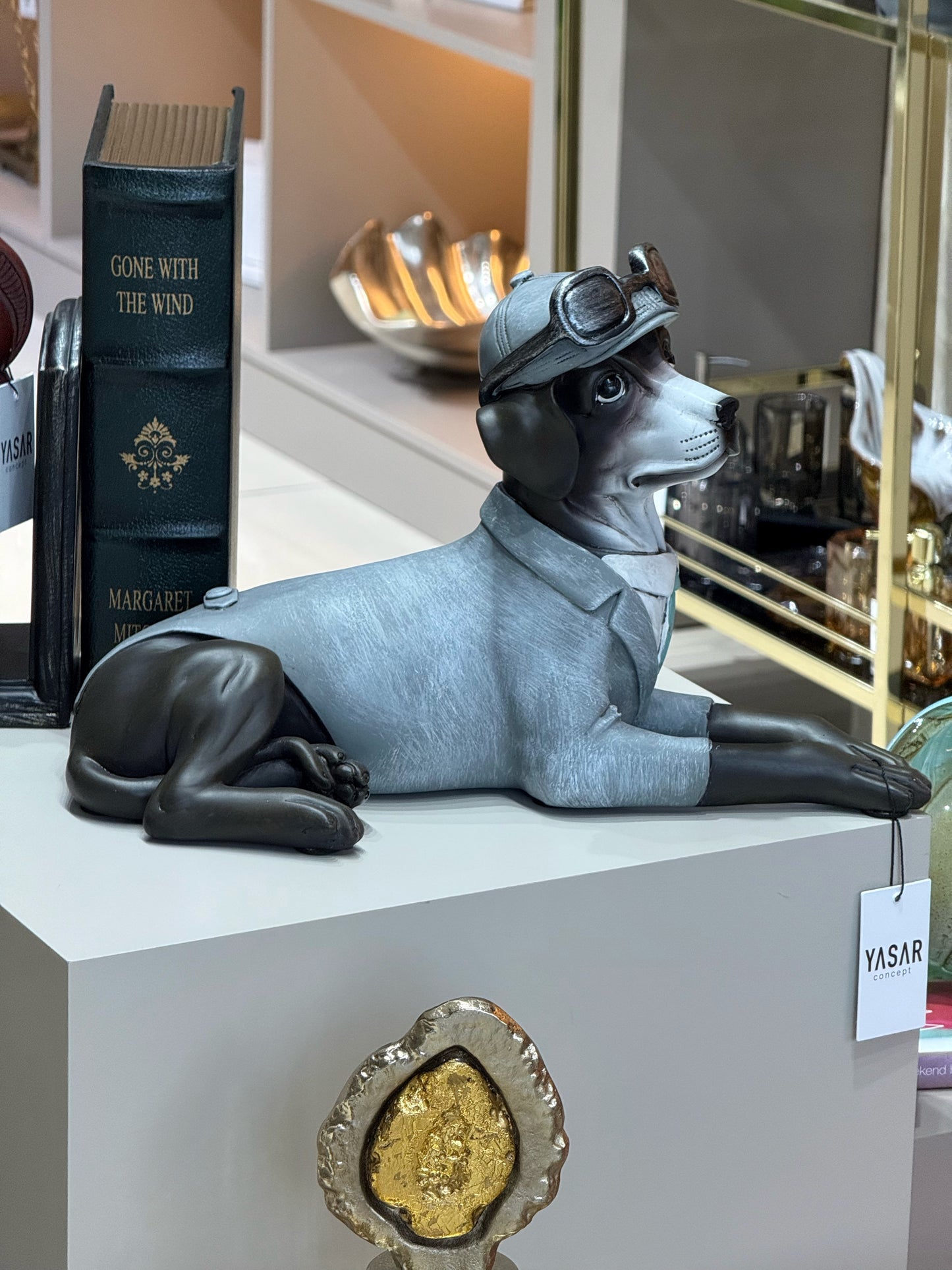 Occhiccuccio Gözlüklü Köpek Heykeli