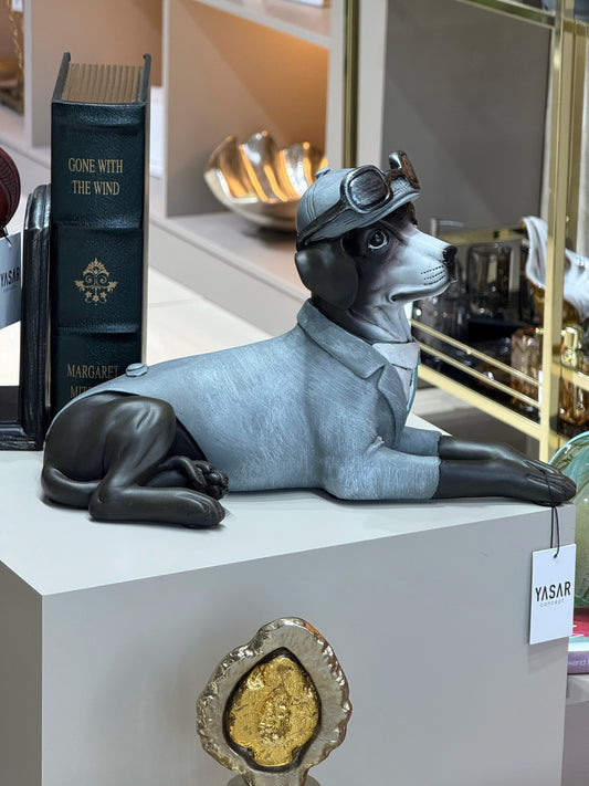 Occhiccuccio Gözlüklü Köpek Heykeli