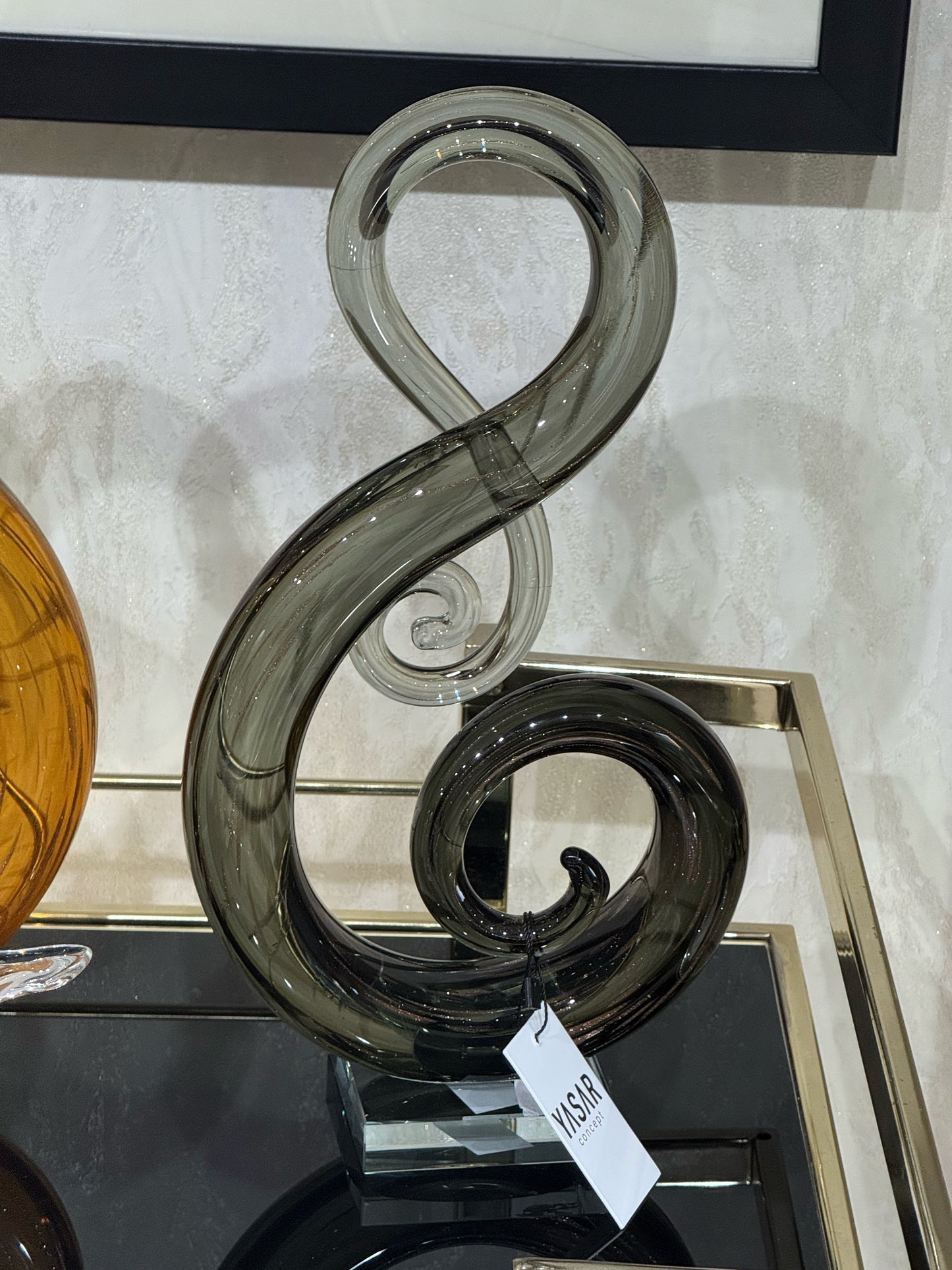 Tornaluce Soyut Cam Dekor