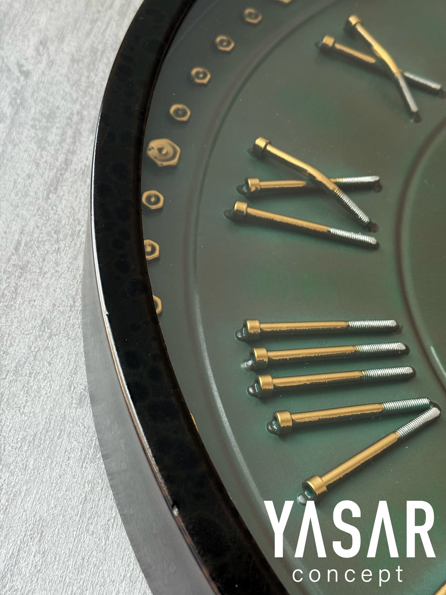 Viteverde Metal Çarklı Duvar Saati 66 Cm