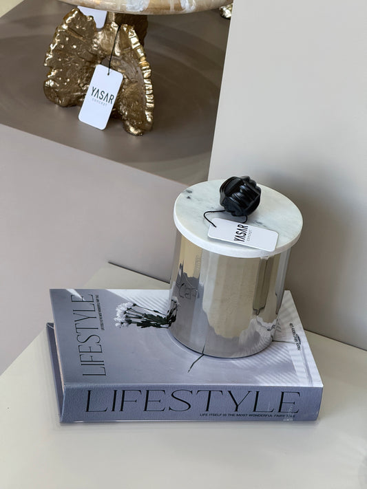 Monarque Mermer Kapaklı Kutu 14x19 Cm