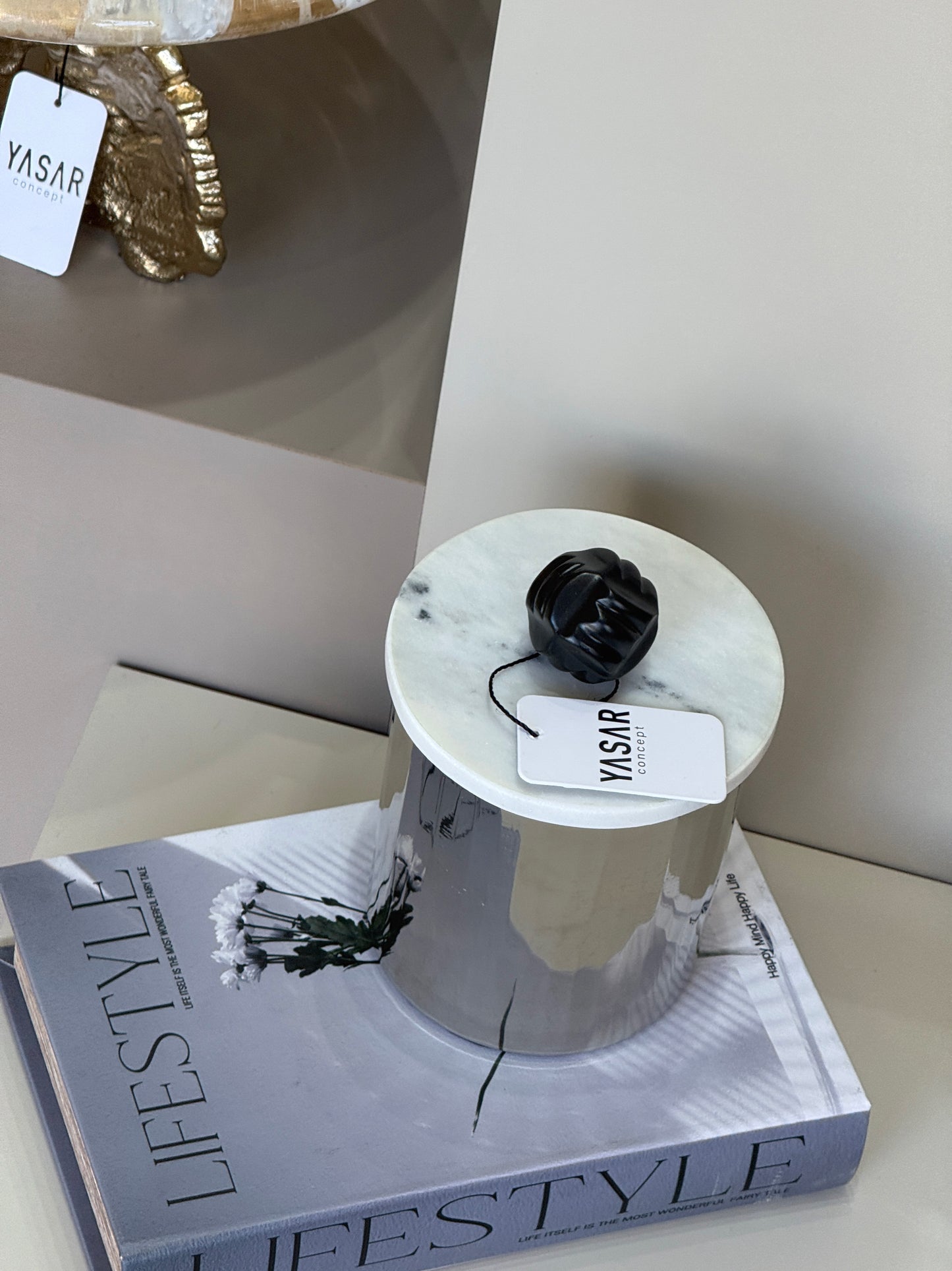 Monarque Mermer Kapaklı Kutu 14x19 Cm