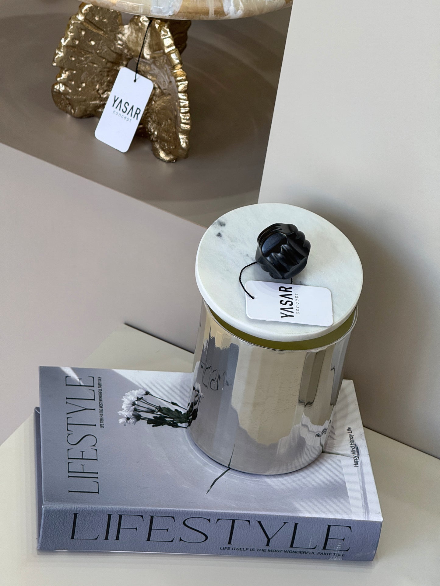 Monarque Mermer Kapaklı Kutu 14x19 Cm