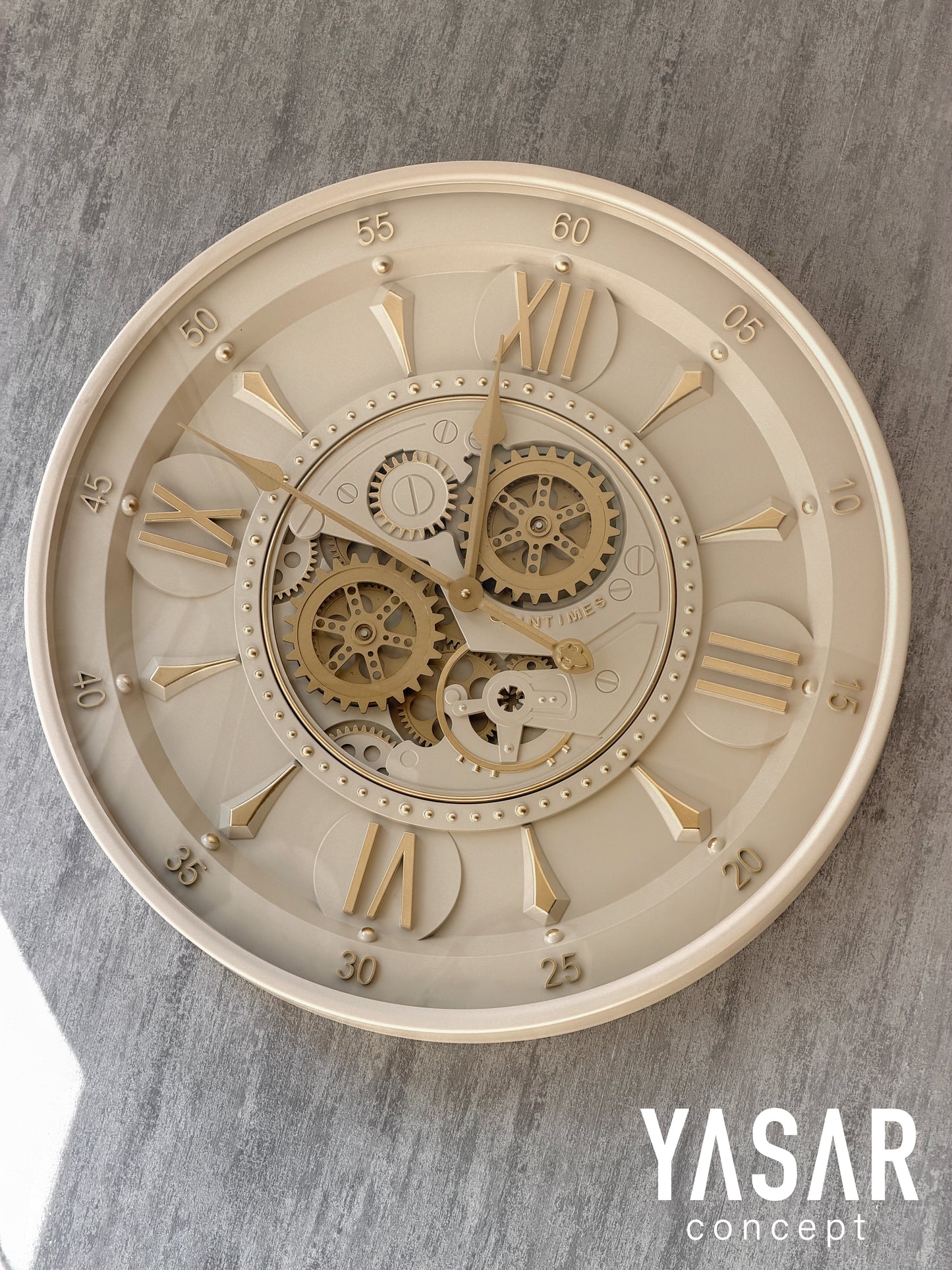 Cogsphere Metal Çarklı Duvar Saati 60 Cm