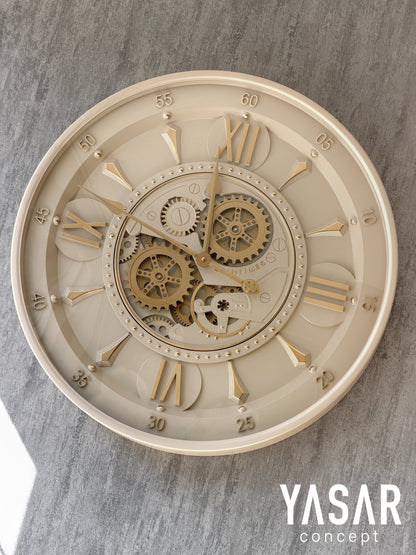 Cogsphere Metal Çarklı Duvar Saati 60 Cm