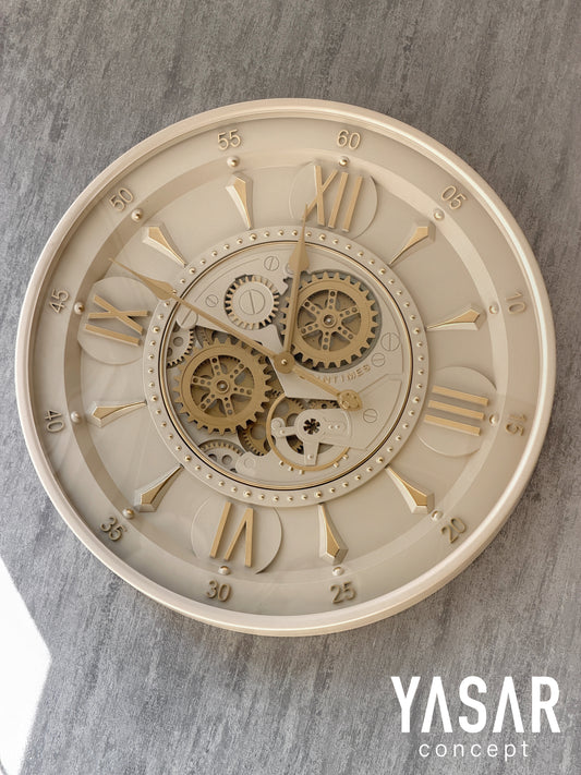 Cogsphere Metal Çarklı Duvar Saati 60 Cm