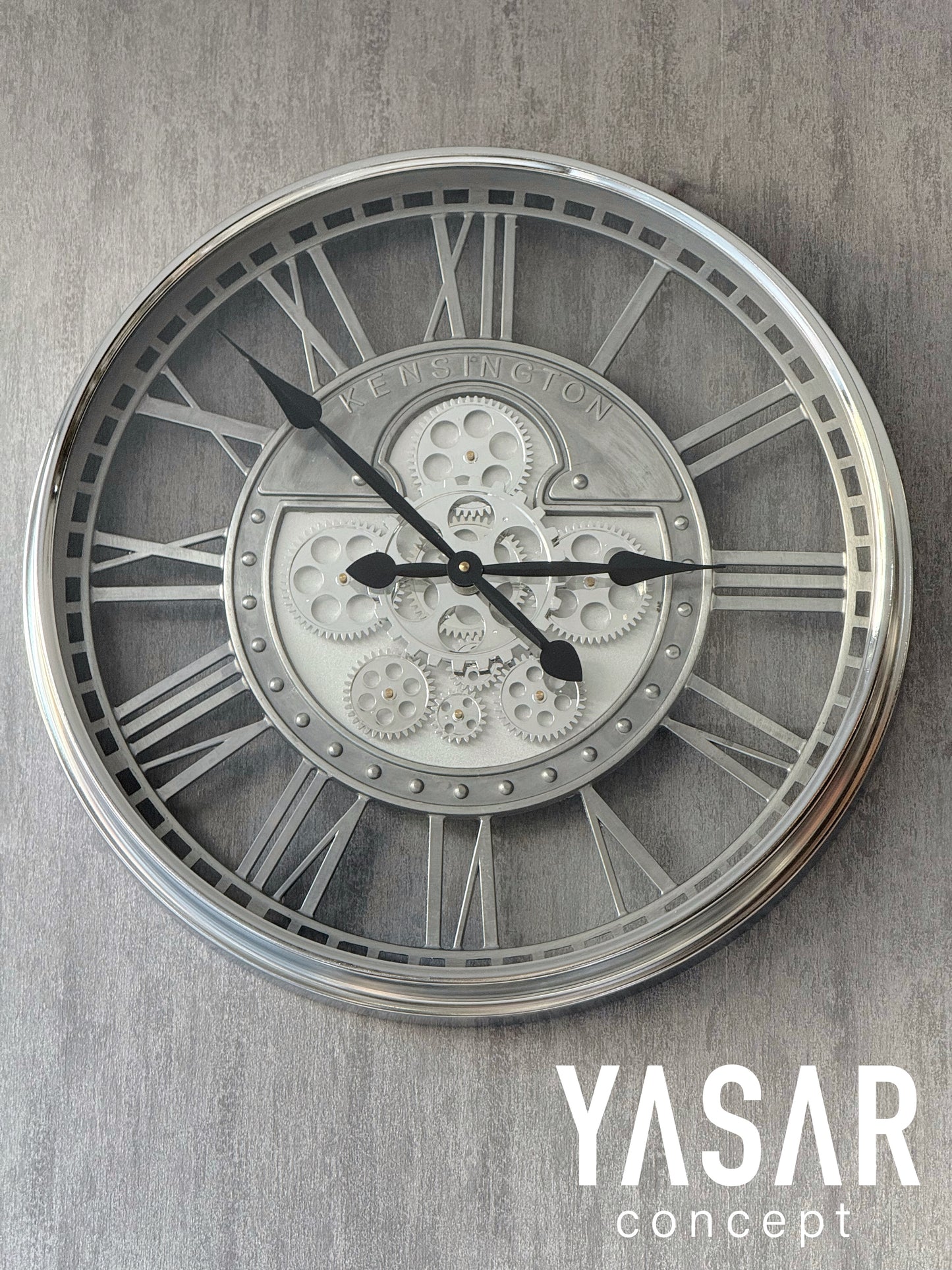 Noctogear Metal Çarklı Duvar Saati 55 Cm