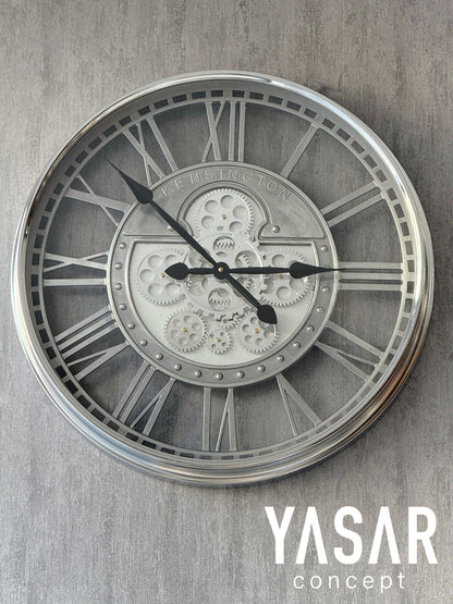 Noctogear Metal Çarklı Duvar Saati 55 Cm