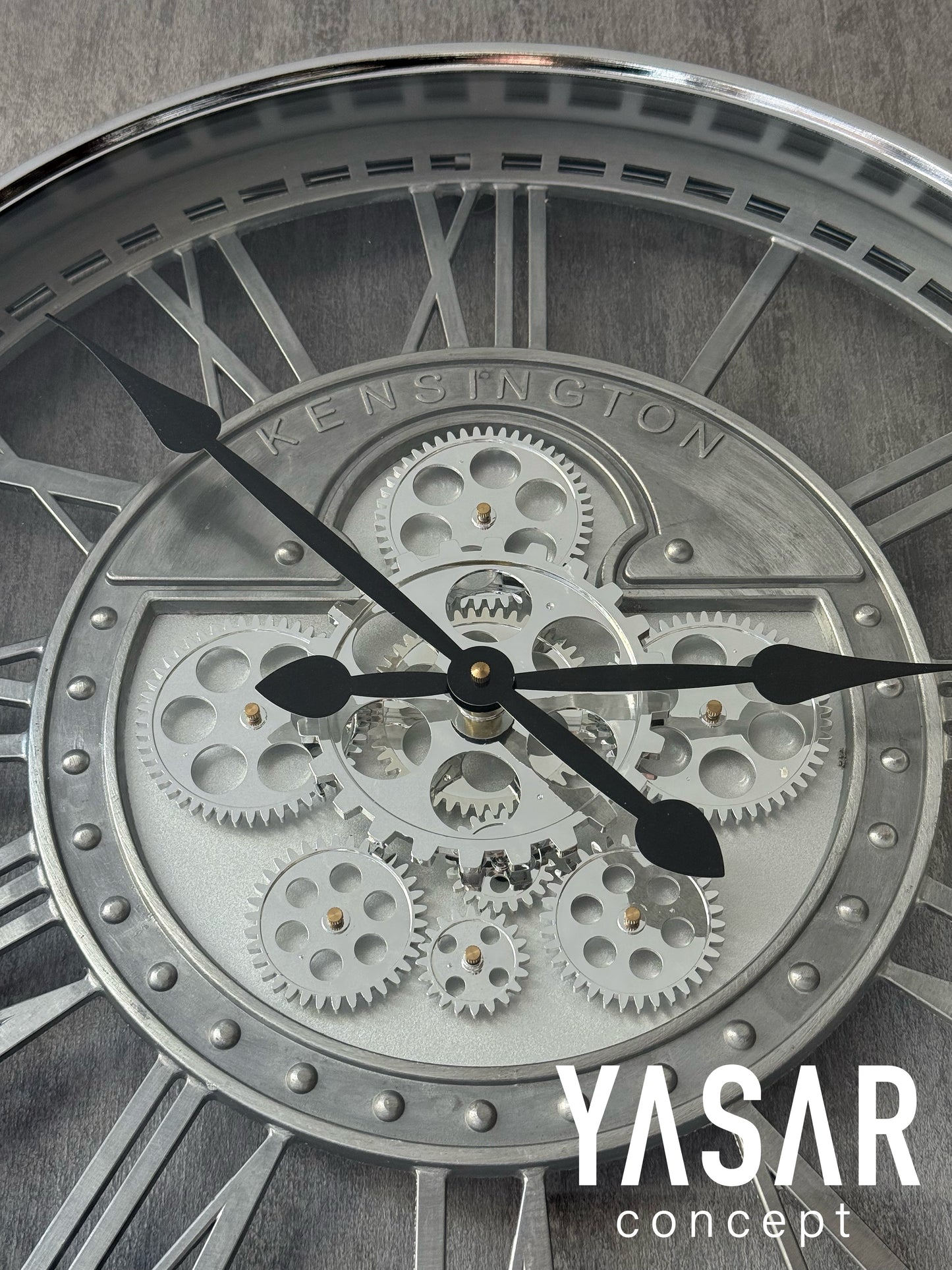 Noctogear Metal Çarklı Duvar Saati 55 Cm