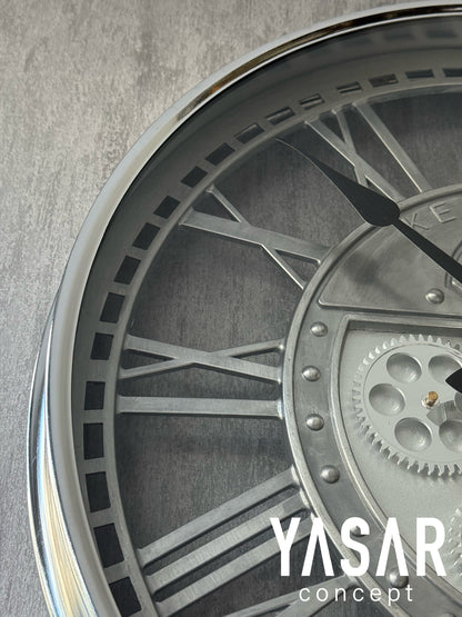 Noctogear Metal Çarklı Duvar Saati 55 Cm