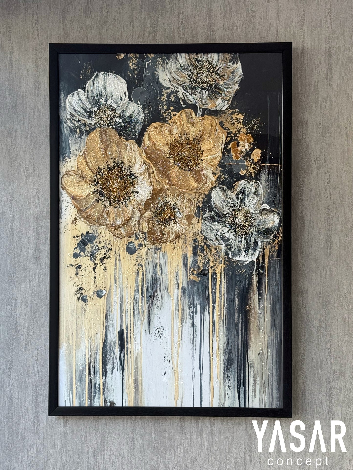 Blosselle Kristal Epoksi Taşlı Reçine Tablo 75x115 Cm
