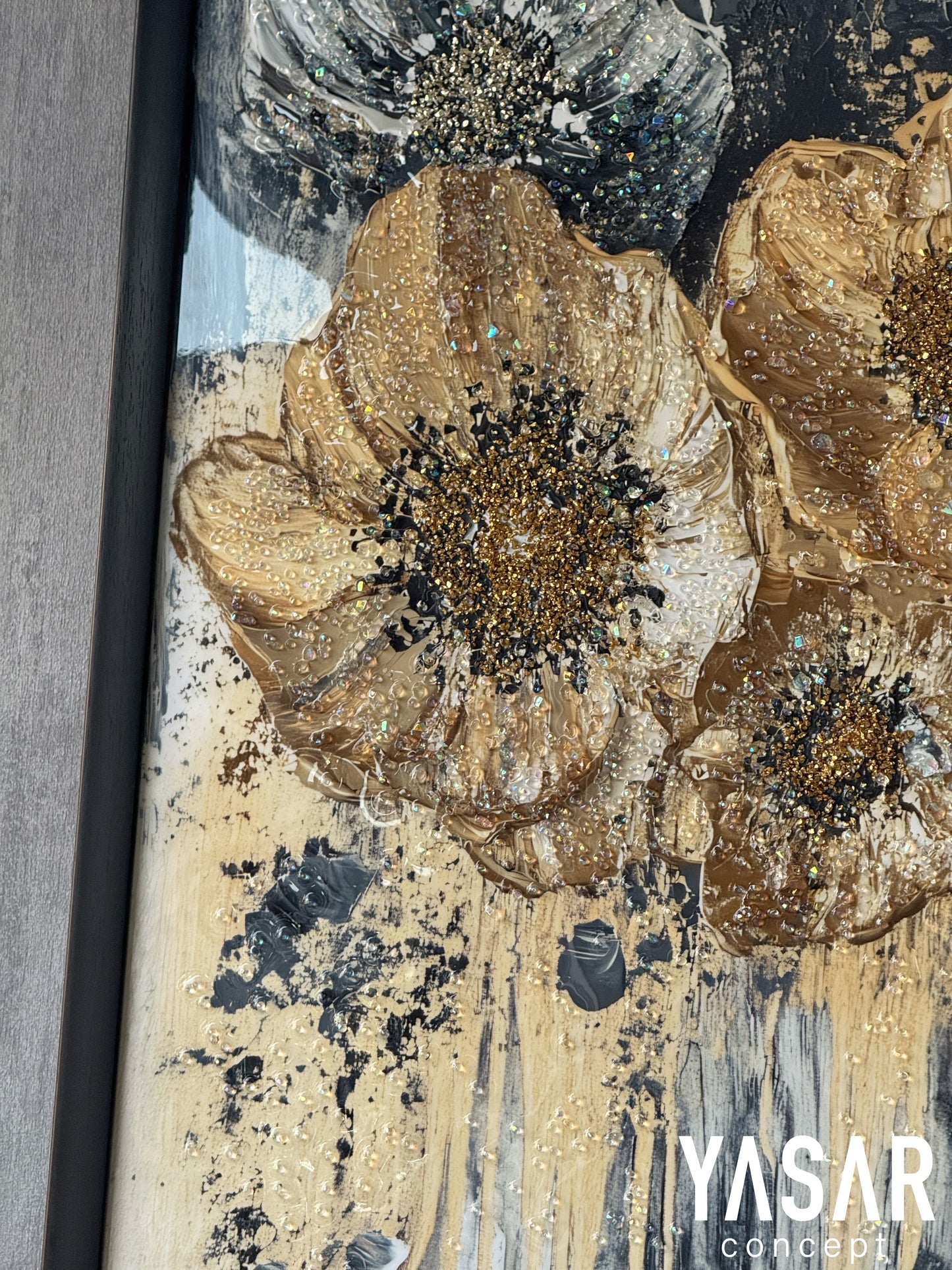 Blosselle Kristal Epoksi Taşlı Reçine Tablo 75x115 Cm