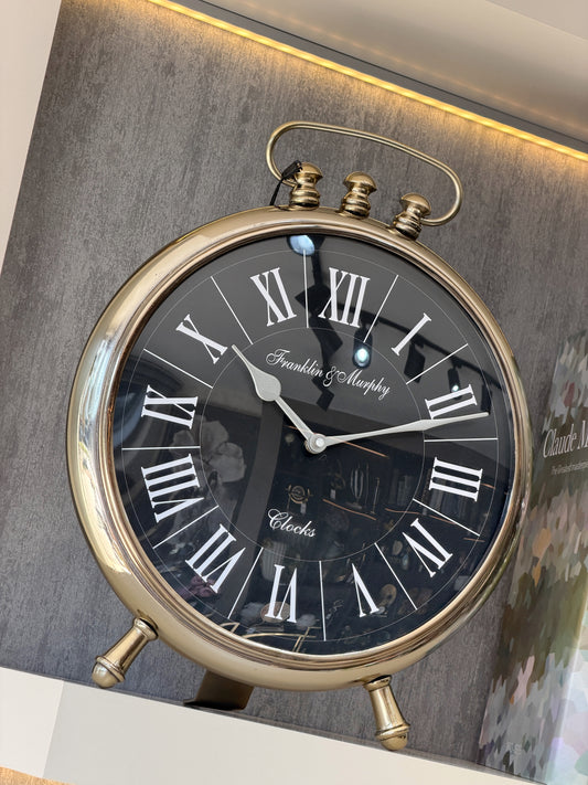 Leontis Metal Masa Saati Gold 30x36 Cm