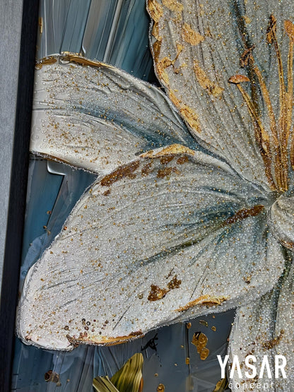 Lush Serenity Kristal Epoksi Taşlı Reçine Tablo 75x115 Cm