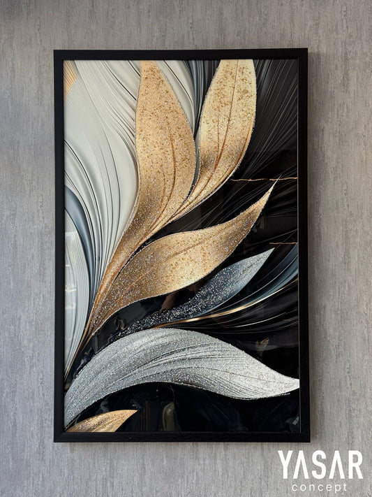 Verduzza Kristal Epoksi Taşlı Reçine Tablo 75x115 Cm