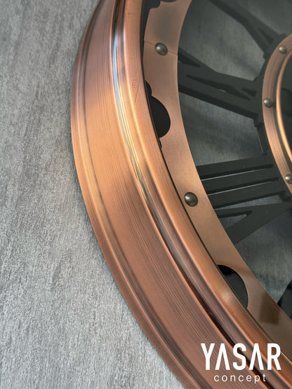 Rosengine Metal Çarklı Duvar Saati 66 Cm