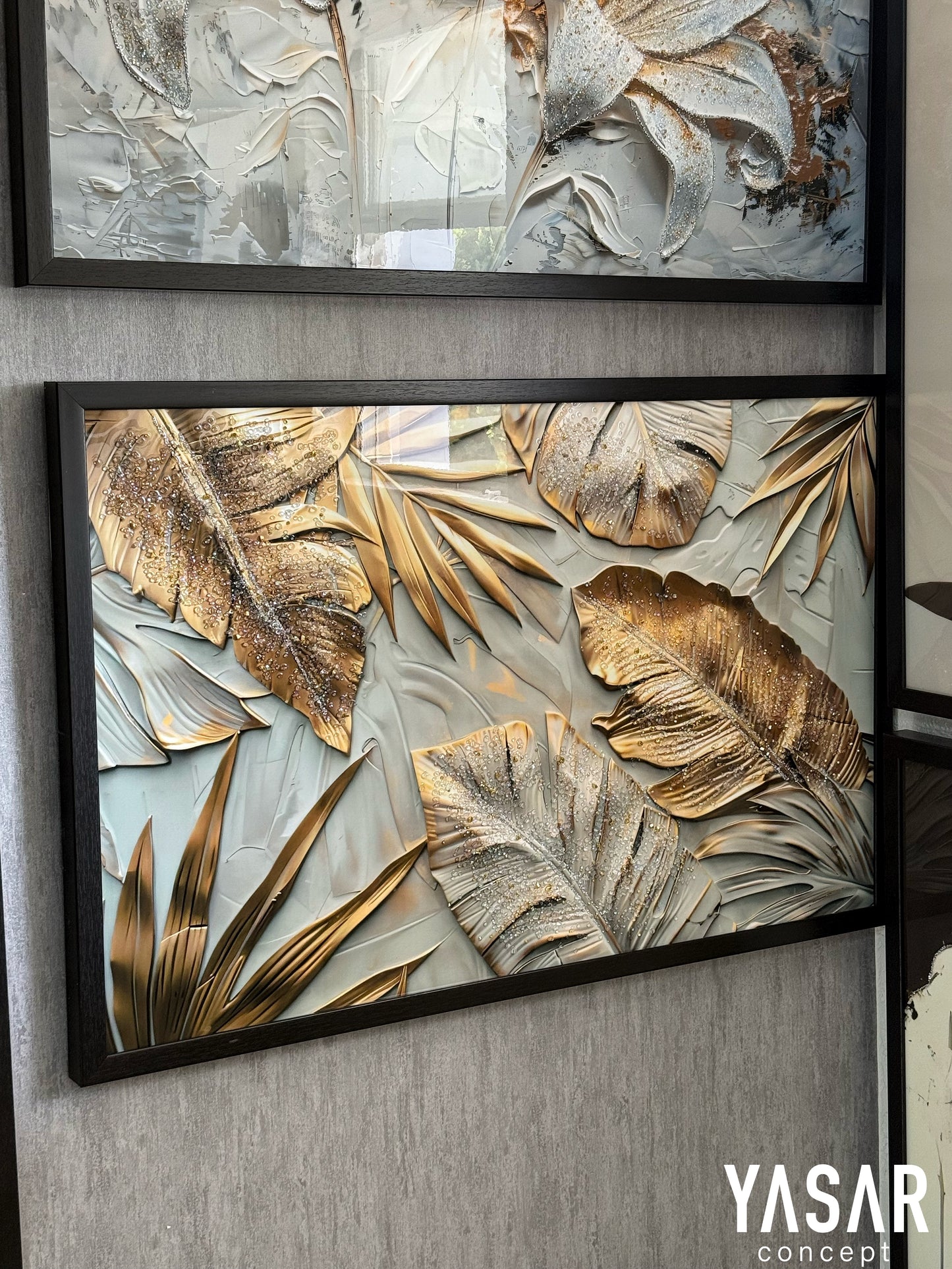 Leafora Kristal Epoksi Taşlı Reçine Tablo 75x115 Cm