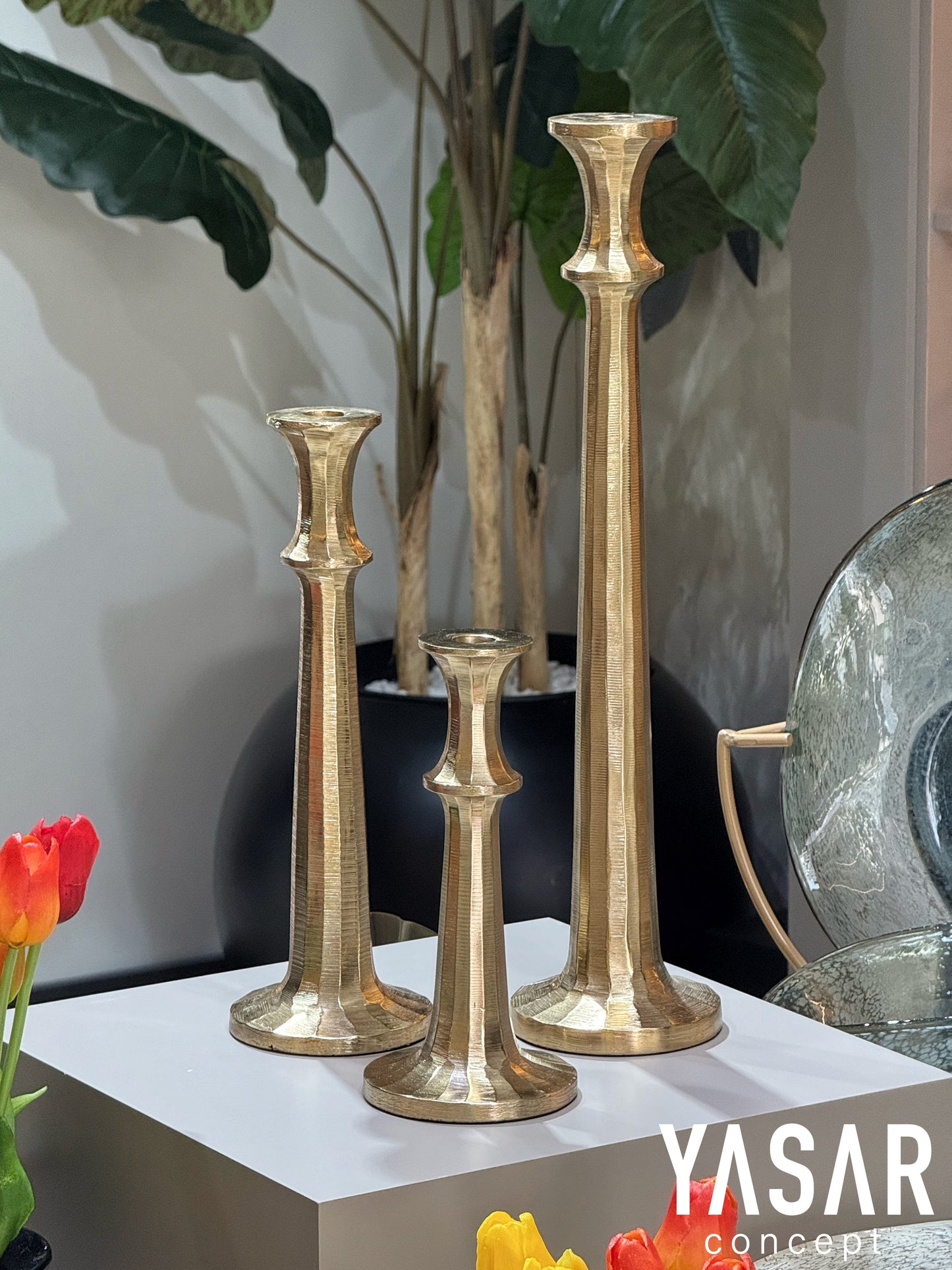 Flamora Metal Mumluk Set