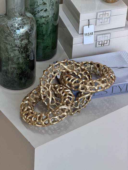 Chainor Metal Dekoratif Zincir Obje 17x33 Cm