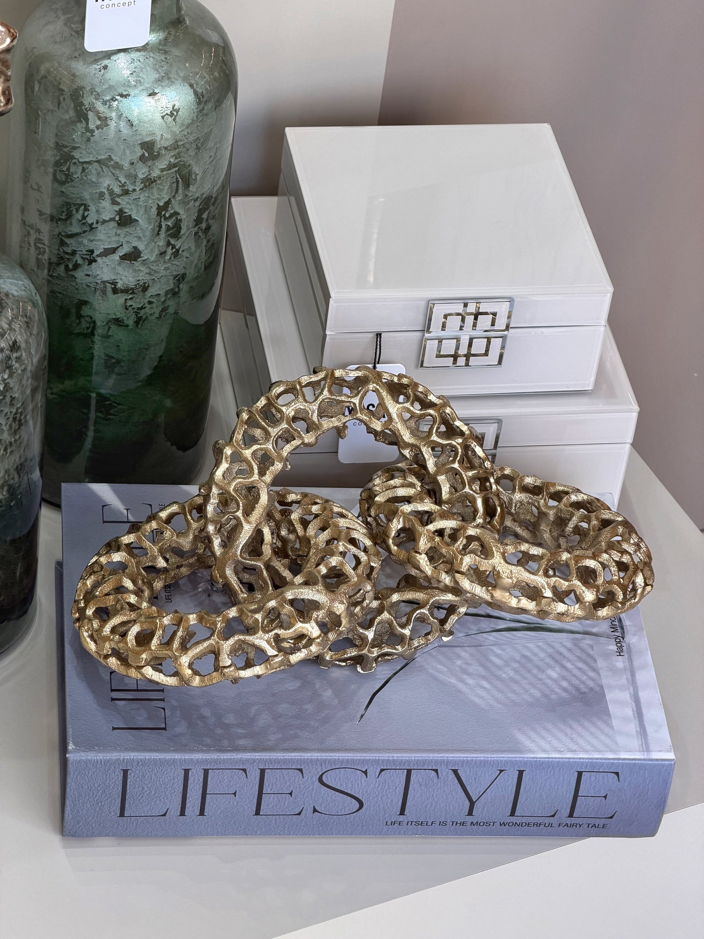 Chainor Metal Dekoratif Zincir Obje 17x33 Cm