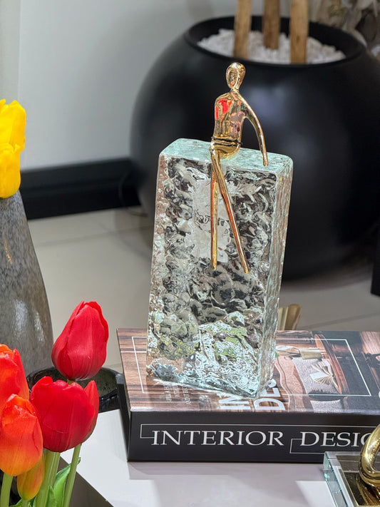 Prismmuse Kristal Soyut Adam Obje 10x28 Cm